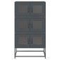 vidaXL Highboard Ανθρακί 68x39x123 cm Χάλυβας