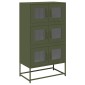 vidaXL Highboard Ελαιοπράσινο 68x39x123 cm Ατσάλι
