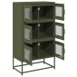 vidaXL Highboard Ελαιοπράσινο 68x39x123 cm Ατσάλι