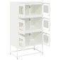 vidaXL Highboard Λευκό 68x39x123 cm Ατσάλι