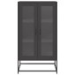 vidaXL Highboard Μαύρο 68x39x123 cm Χάλυβας