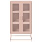 vidaXL Highboard Ροζ 68x39x123 cm Ατσάλι