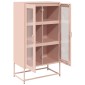 vidaXL Highboard Ροζ 68x39x123 cm Ατσάλι