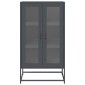 vidaXL Highboard Ανθρακί 68x39x123 cm Χάλυβας