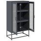 vidaXL Highboard Ανθρακί 68x39x123 cm Χάλυβας
