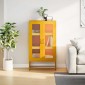 vidaXL Highboard Μουστάρδα κίτρινη 68x39x123 cm Χάλυβας
