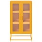 vidaXL Highboard Μουστάρδα κίτρινη 68x39x123 cm Χάλυβας