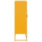 vidaXL Highboard Μουστάρδα κίτρινη 68x39x123 cm Χάλυβας