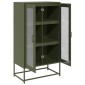 vidaXL Highboard Ελαιοπράσινο 68x39x123 cm Ατσάλι