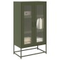 vidaXL Highboard Ελαιοπράσινο 68x39x123 cm Ατσάλι