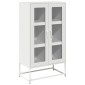 vidaXL Highboard Λευκό 68x39x123 cm Ατσάλι
