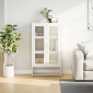 vidaXL Highboard Λευκό 68x39x123 cm Ατσάλι
