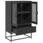 vidaXL Ντουλάπι Μαύρο 68x39x111,5 εκ. από Χάλυβα