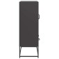 vidaXL Ντουλάπι Μαύρο 68x39x111,5 εκ. από Χάλυβα