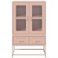 vidaXL Ντουλάπα Ροζ 68 x 39 x 111,5 εκ. από Χάλυβα