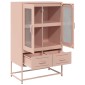 vidaXL Ντουλάπα Ροζ 68 x 39 x 111,5 εκ. από Χάλυβα