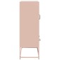 vidaXL Ντουλάπα Ροζ 68 x 39 x 111,5 εκ. από Χάλυβα