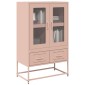 vidaXL Ντουλάπα Ροζ 68 x 39 x 111,5 εκ. από Χάλυβα