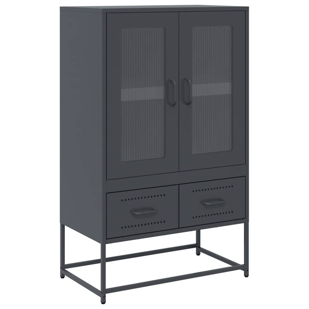 vidaXL Ντουλάπι Ανθρακί 68x39x111,5 εκ. από Χάλυβα