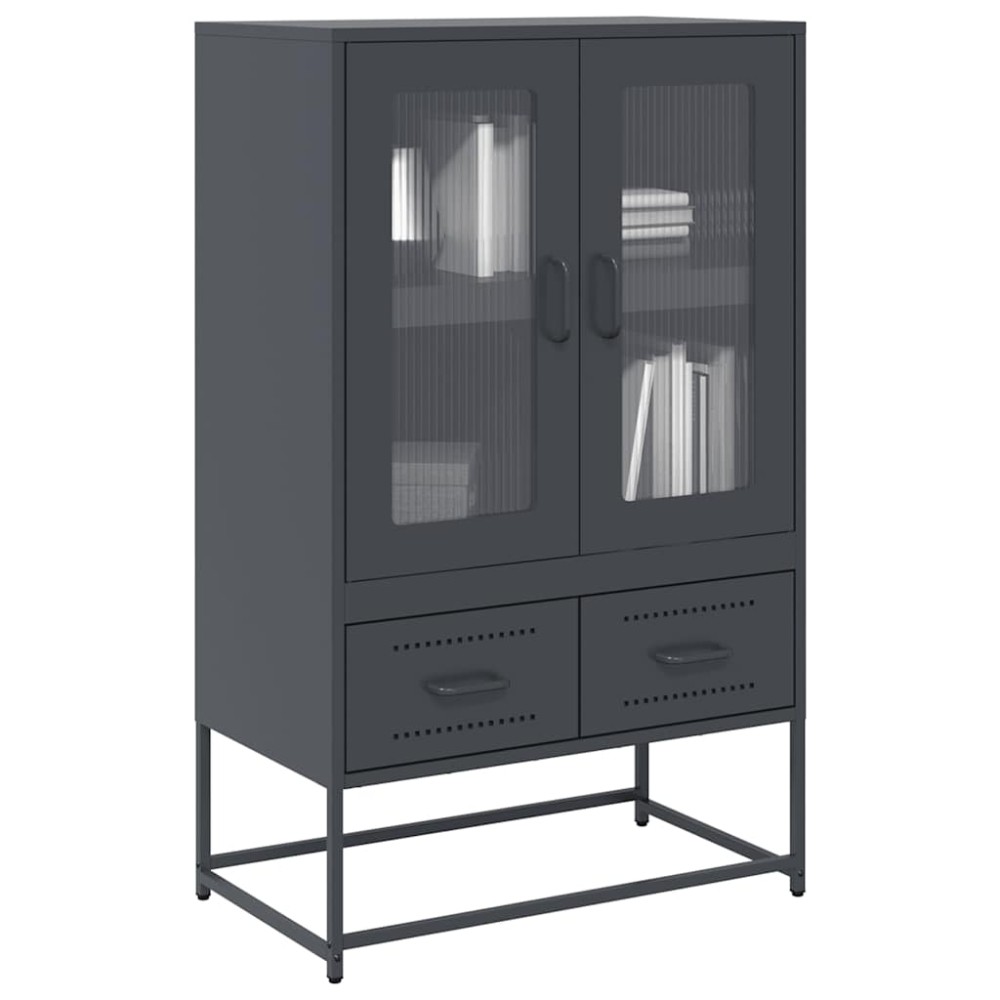 vidaXL Ντουλάπι Ανθρακί 68x39x111,5 εκ. από Χάλυβα
