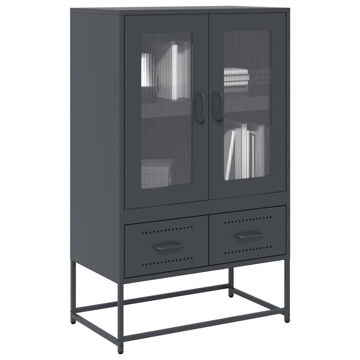 vidaXL Ντουλάπι Ανθρακί 68x39x111,5 εκ. από Χάλυβα