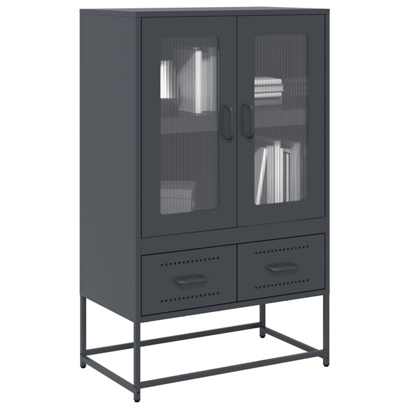 vidaXL Ντουλάπι Ανθρακί 68x39x111,5 εκ. από Χάλυβα