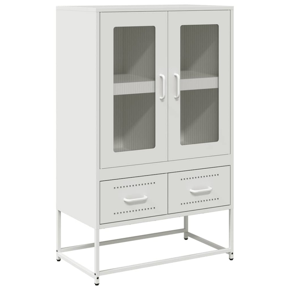 vidaXL Ντουλάπι Λευκό 68x39x111,5 εκ. από Χάλυβα