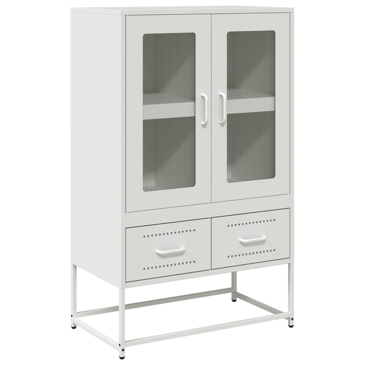 vidaXL Ντουλάπι Λευκό 68x39x111,5 εκ. από Χάλυβα