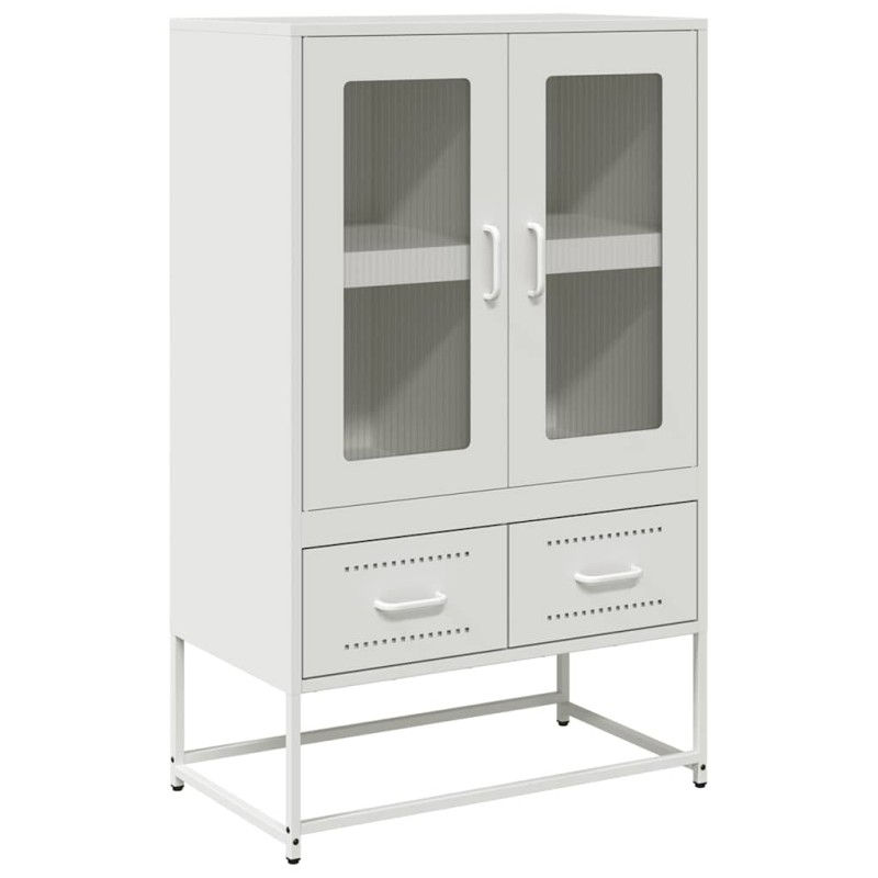 vidaXL Ντουλάπι Λευκό 68x39x111,5 εκ. από Χάλυβα