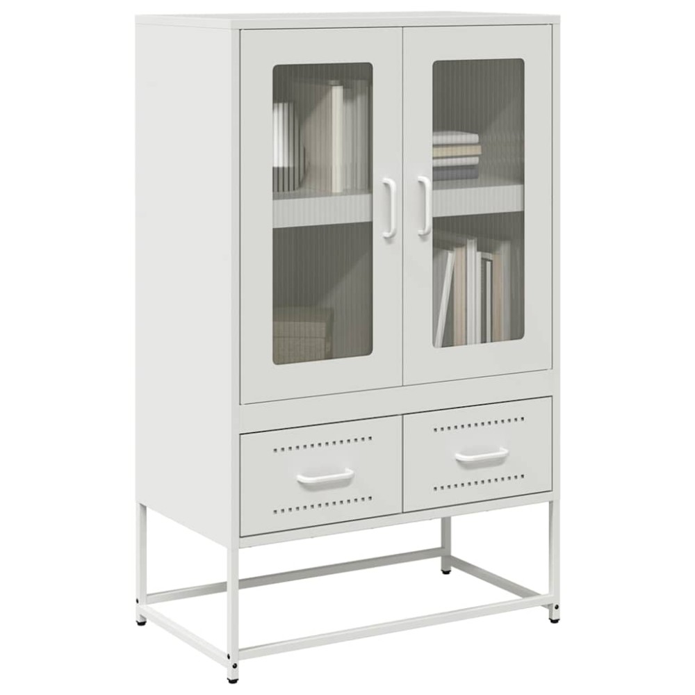 vidaXL Ντουλάπι Λευκό 68x39x111,5 εκ. από Χάλυβα
