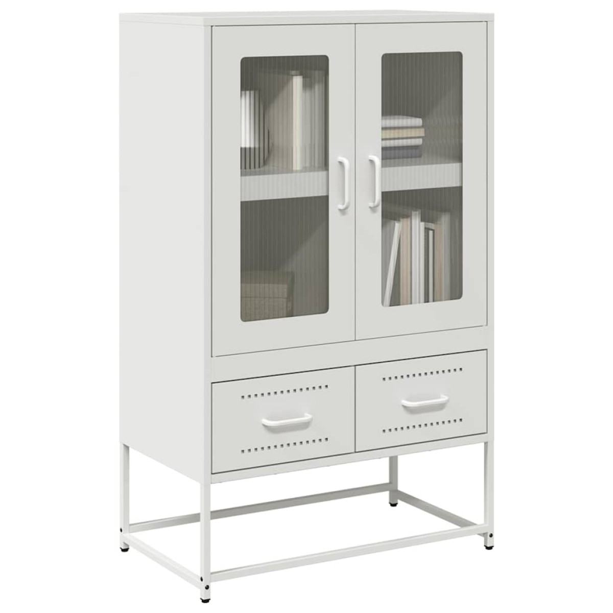 vidaXL Ντουλάπι Λευκό 68x39x111,5 εκ. από Χάλυβα