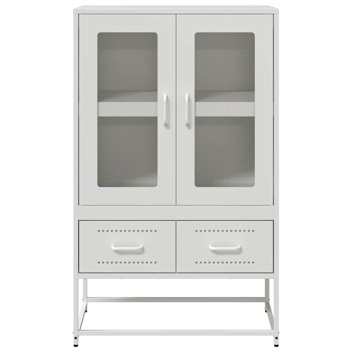 vidaXL Ντουλάπι Λευκό 68x39x111,5 εκ. από Χάλυβα