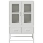 vidaXL Ντουλάπι Λευκό 68x39x111,5 εκ. από Χάλυβα