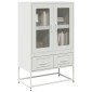 vidaXL Ντουλάπι Λευκό 68x39x111,5 εκ. από Χάλυβα