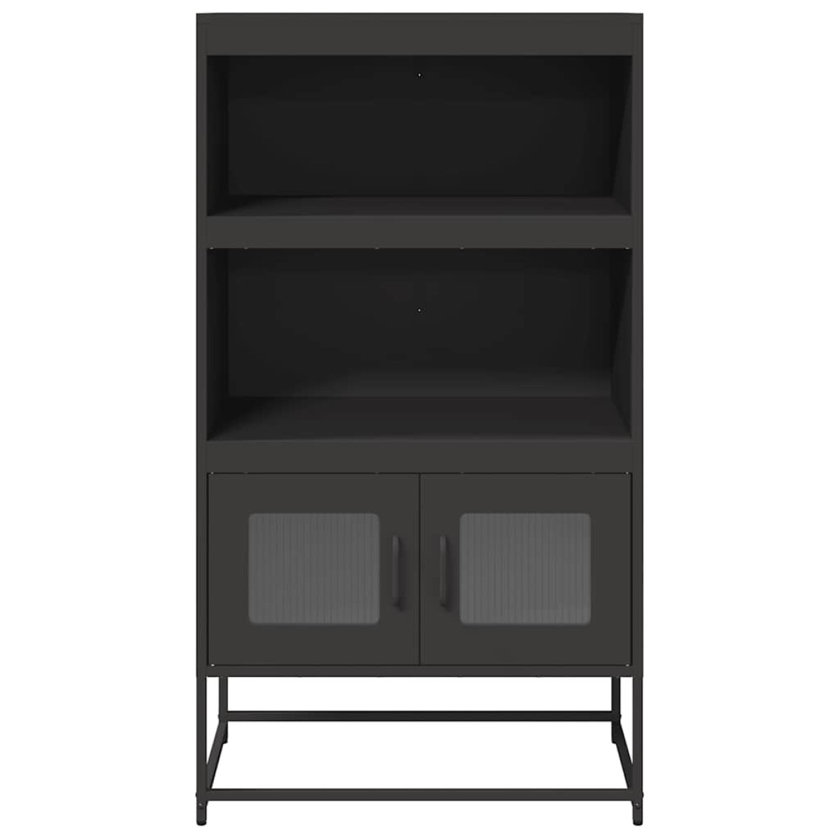 vidaXL Highboard Μαύρο 68x39x123 cm Χάλυβας