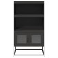 vidaXL Highboard Μαύρο 68x39x123 cm Χάλυβας