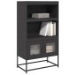 vidaXL Highboard Μαύρο 68x39x123 cm Χάλυβας