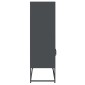 vidaXL Highboard Ανθρακί 68x39x123 cm Χάλυβας