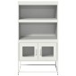 vidaXL Highboard Λευκό 68x39x123 cm Ατσάλι