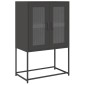 vidaXL Highboard Μαύρο 68x39x107 cm Ατσάλι