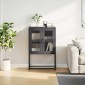vidaXL Highboard Μαύρο 68x39x107 cm Ατσάλι