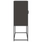 vidaXL Highboard Μαύρο 68x39x107 cm Ατσάλι