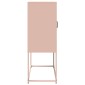 vidaXL Highboard Ροζ 68x39x107 cm Ατσάλι