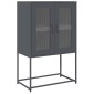 vidaXL Highboard Ανθρακί 68x39x107 cm Χάλυβας