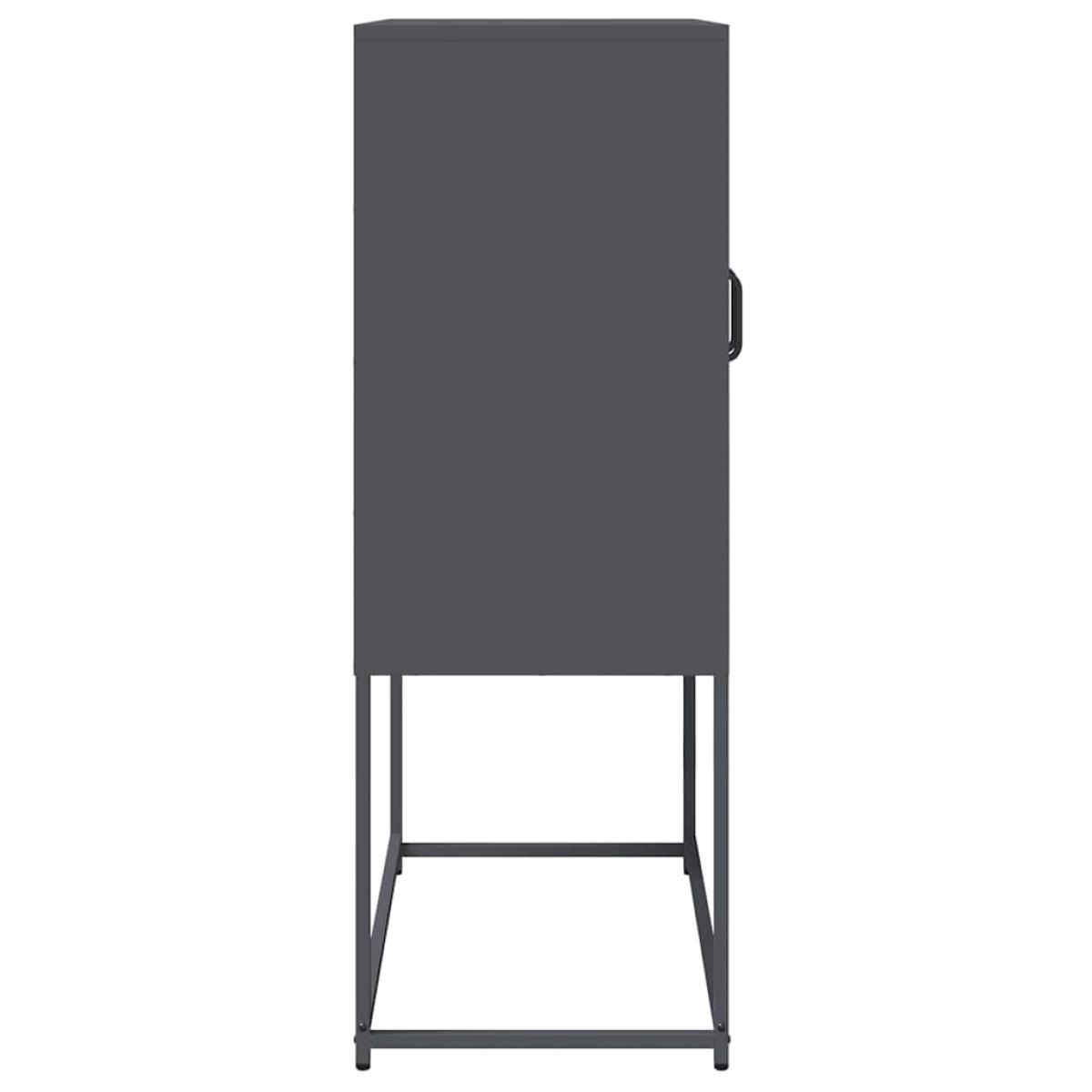 vidaXL Highboard Ανθρακί 68x39x107 cm Χάλυβας