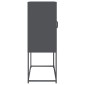 vidaXL Highboard Ανθρακί 68x39x107 cm Χάλυβας