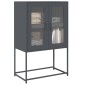 vidaXL Highboard Ανθρακί 68x39x107 cm Χάλυβας