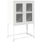 vidaXL Highboard Λευκό 68x39x107 cm Ατσάλι