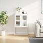 vidaXL Highboard Λευκό 68x39x107 cm Ατσάλι