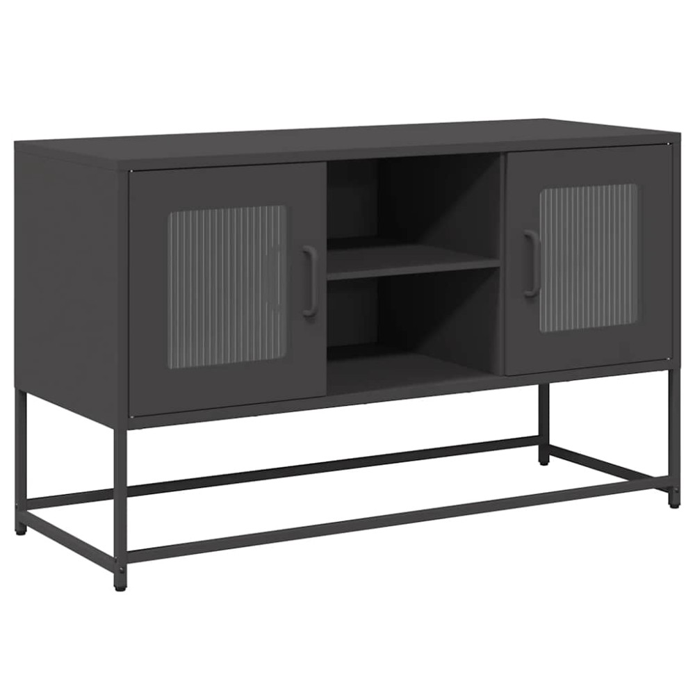 vidaXL Έπιπλο Τηλεόρασης Μαύρο 100,5x39x60,5 εκ. Ατσάλινο